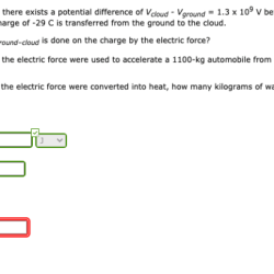 During a lightning flash there exists a potential difference of